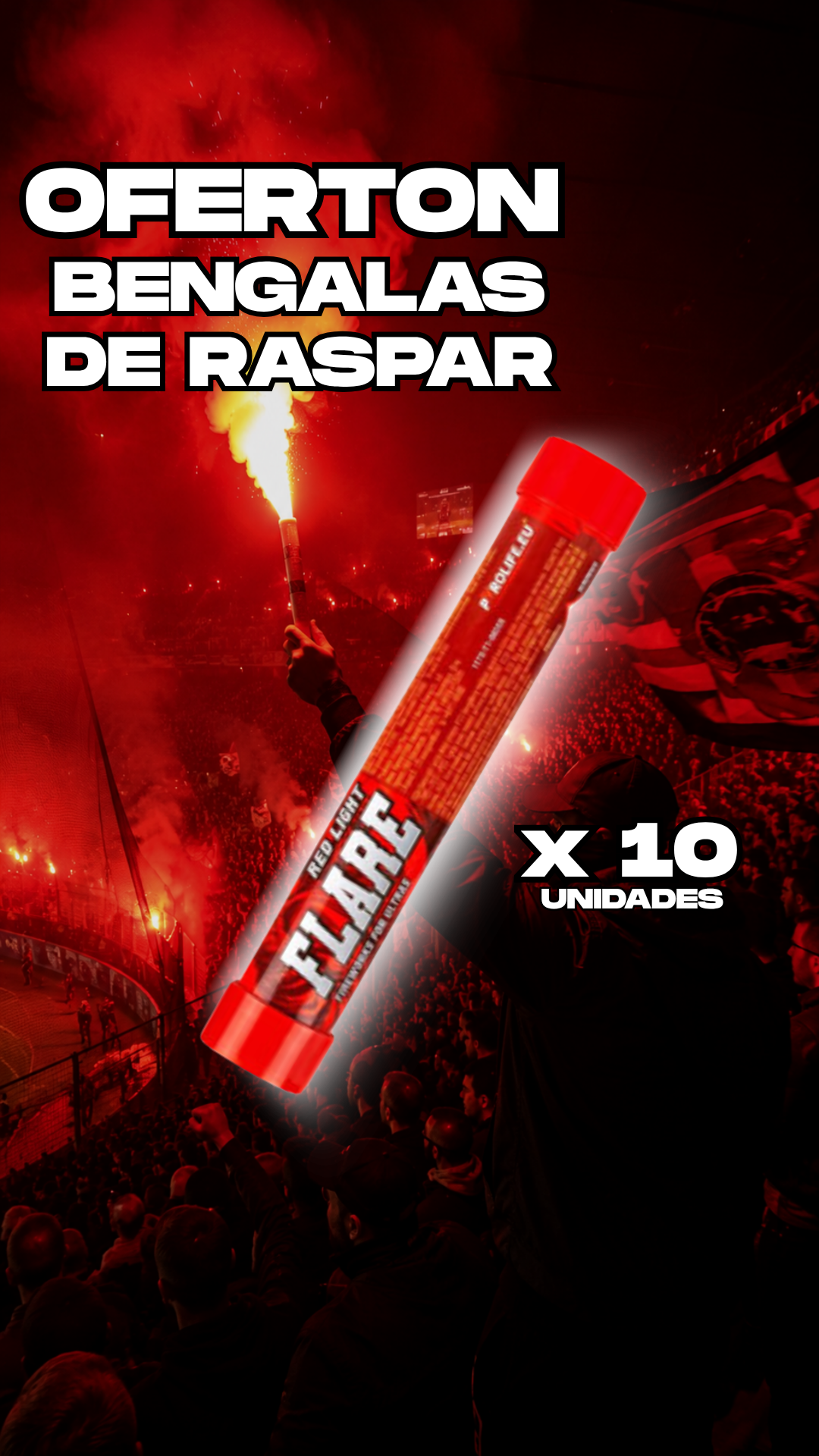 Ofertón Bengalas Fútbol Raspar