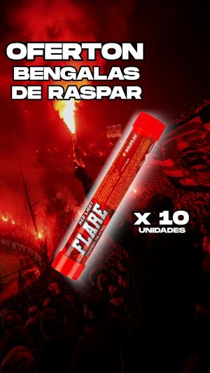 Ofertón Bengalas Fútbol Raspar